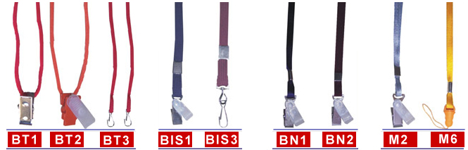 Color Neck Lanyard with Clips